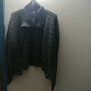 Knitted grey sweater